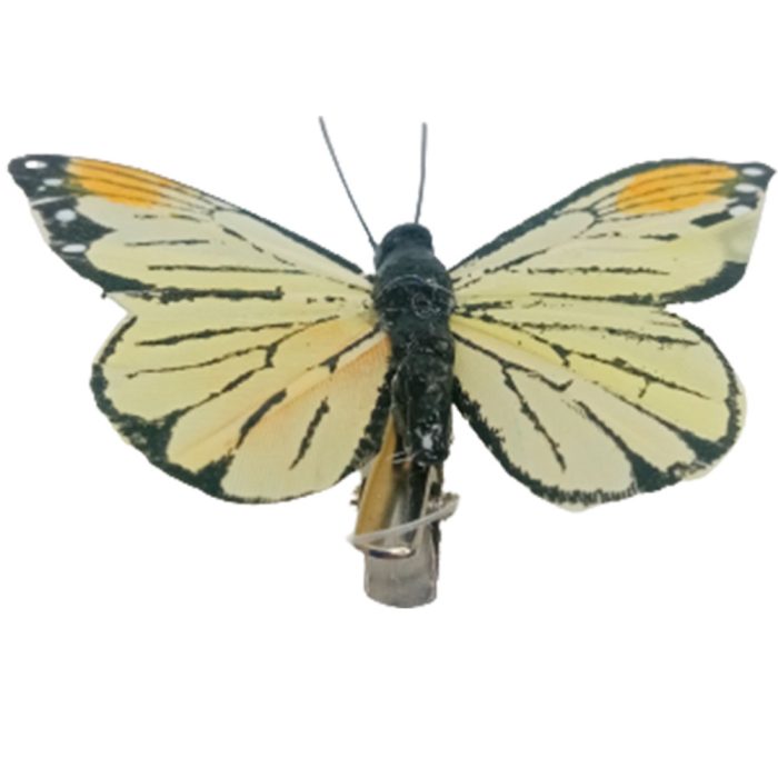 Mariposa amarilla con pinza - Image 2
