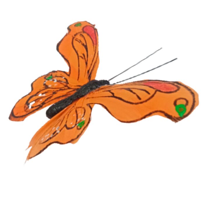 Mariposa naranja con pinza - Image 3