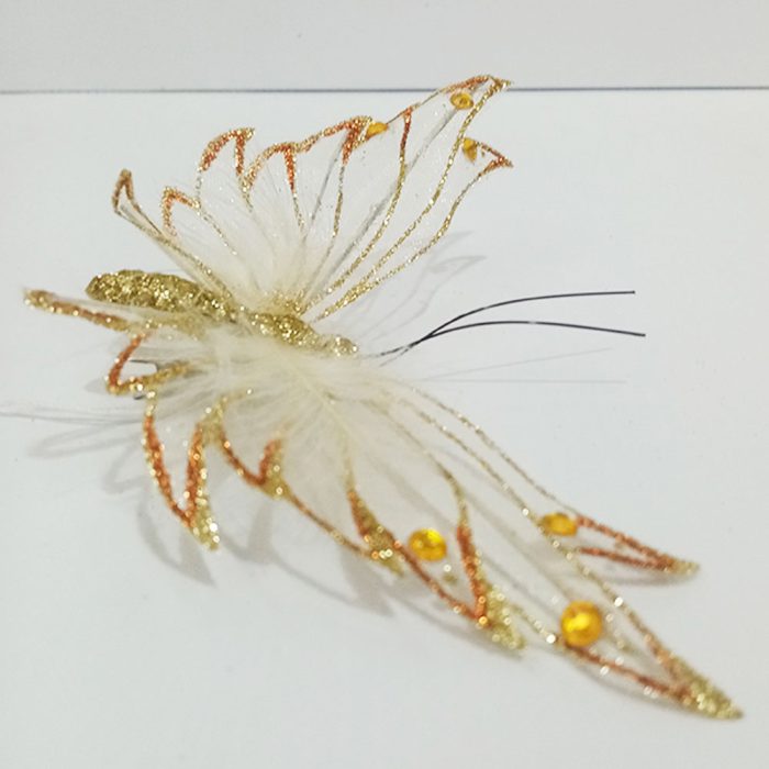 Mariposa dorada con pinza - Image 3
