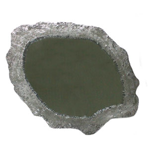 Espejo de resina plateado