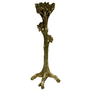 Candelabro de resina dorado