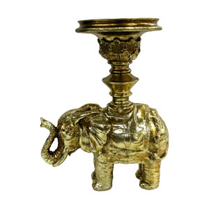 Elefante de resina dorado - Galerías el Triunfo - 103072769024
