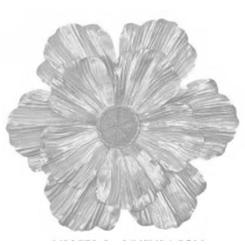 Flor de resina blanca