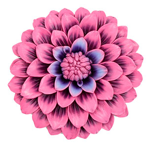 Flor rosa de resina - Galerías el Triunfo - 103072793017