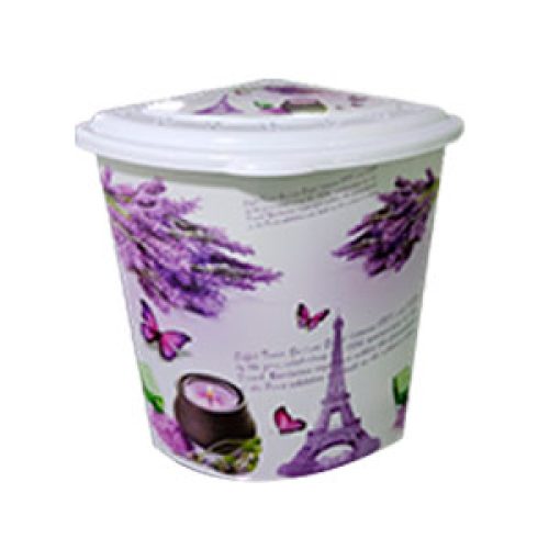 Bote de plastico triangular