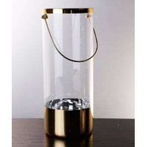 linterna cilindrica de cristal