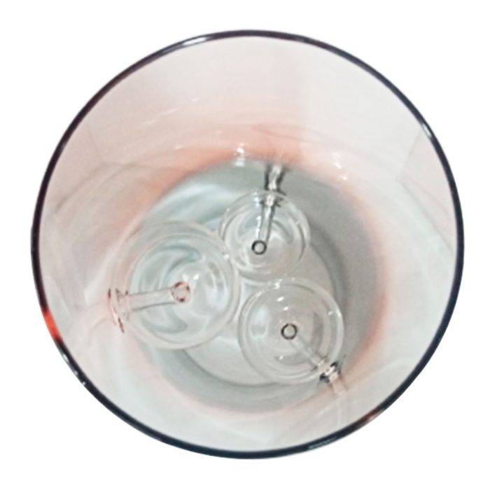 Candelabro de vidrio transparente - Image 3