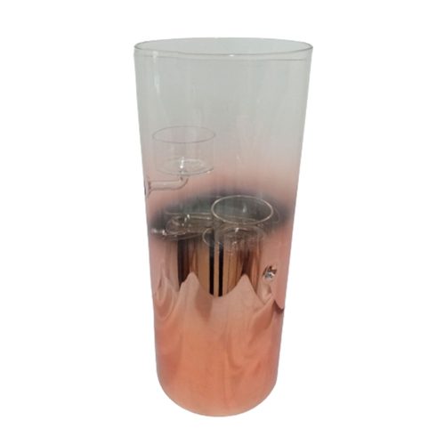 Candelabro de vidrio transparente