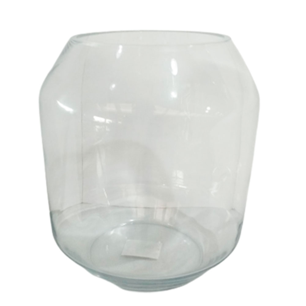 Florero de vidrio octagonal - Galerías el Triunfo - 120007913189