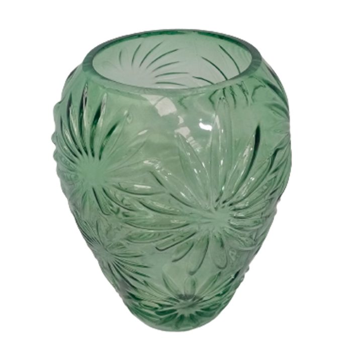 Florero de vidrio verde - Image 2