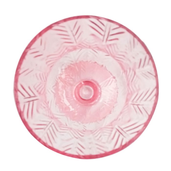 Florero de vidrio rosa - Image 3