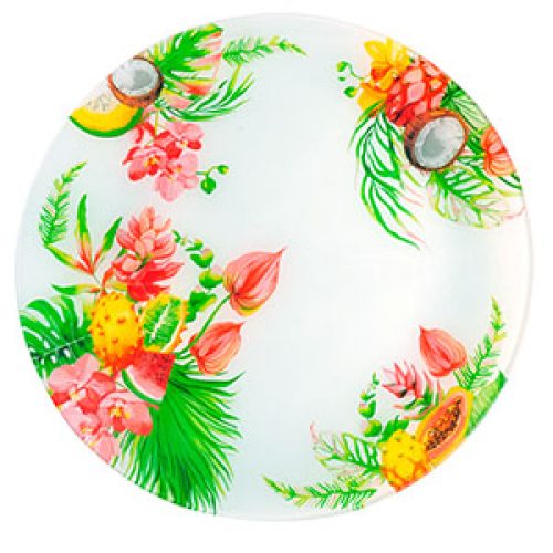 Plato de vidrio diseño