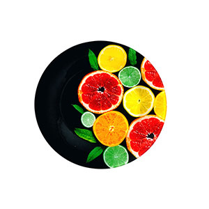 Plato de vidrio diseño