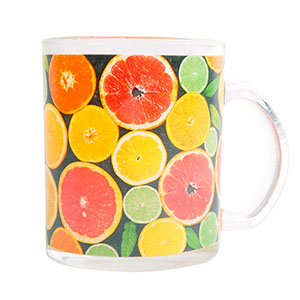 Taza de vidrio diseño