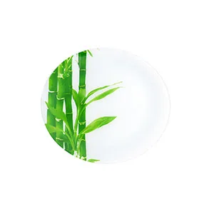 Plato de vidrio blanco