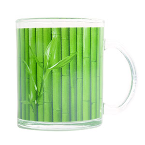 Taza de vidrio diseño