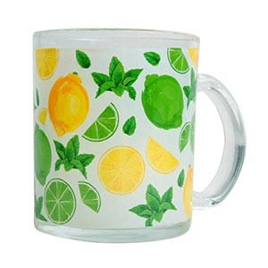 Taza de vidrio diseño