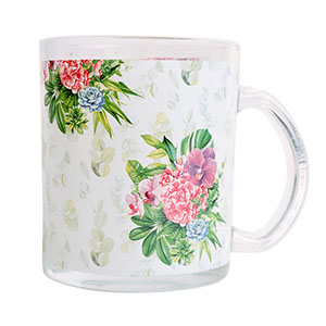 Taza de vidrio diseño