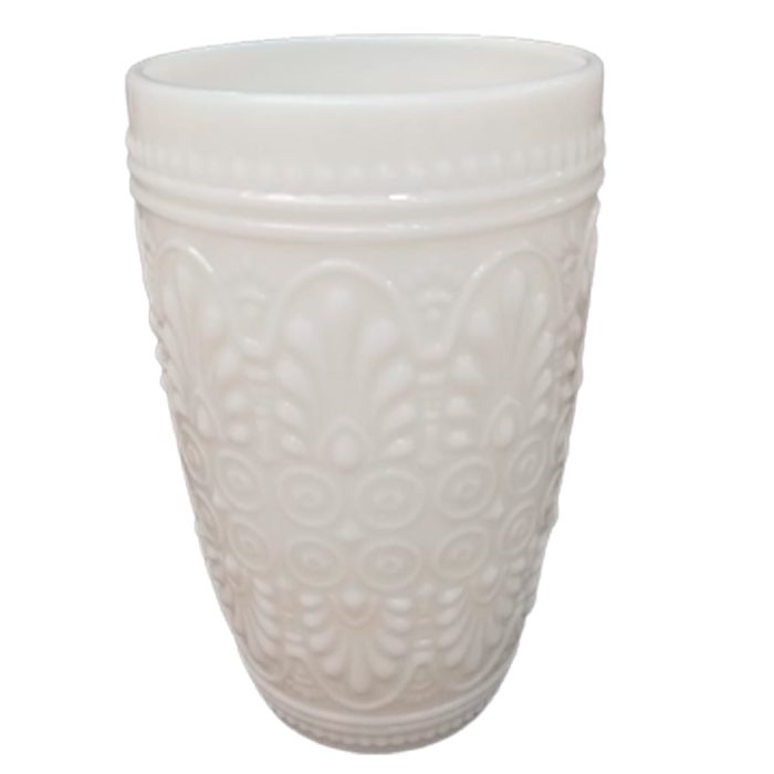 Vaso de cristal blanco - Galerías el Triunfo - 120072447039