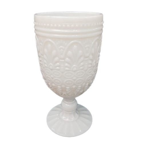Copa de cristal blanca