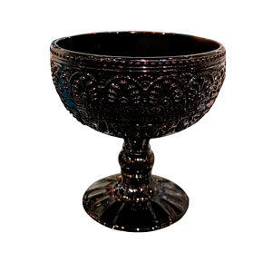 Copa de cristal negra