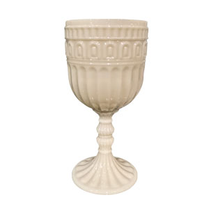 Copa de cristal blanca