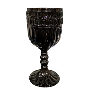 Copa de cristal negra