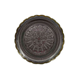 Plato de cristal gris