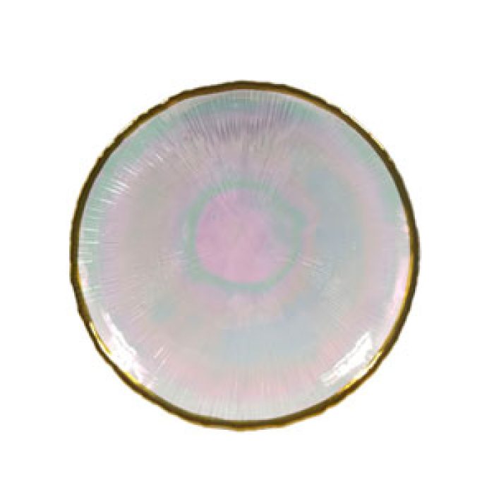 Plato de cristal transparente - Galerías el Triunfo - 120072447075