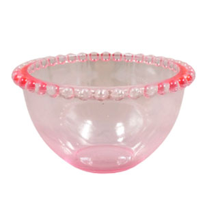 Bowl de cristal rosa