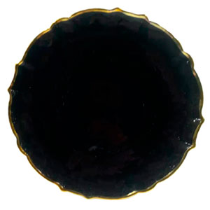 Plato de cristal negro