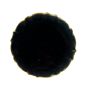 Plato de cristal negro