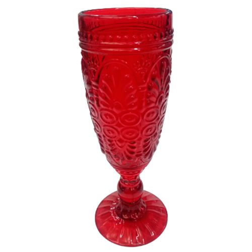 Copa de cristal roja