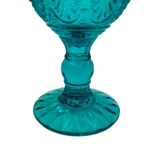 Copa de cristal azul