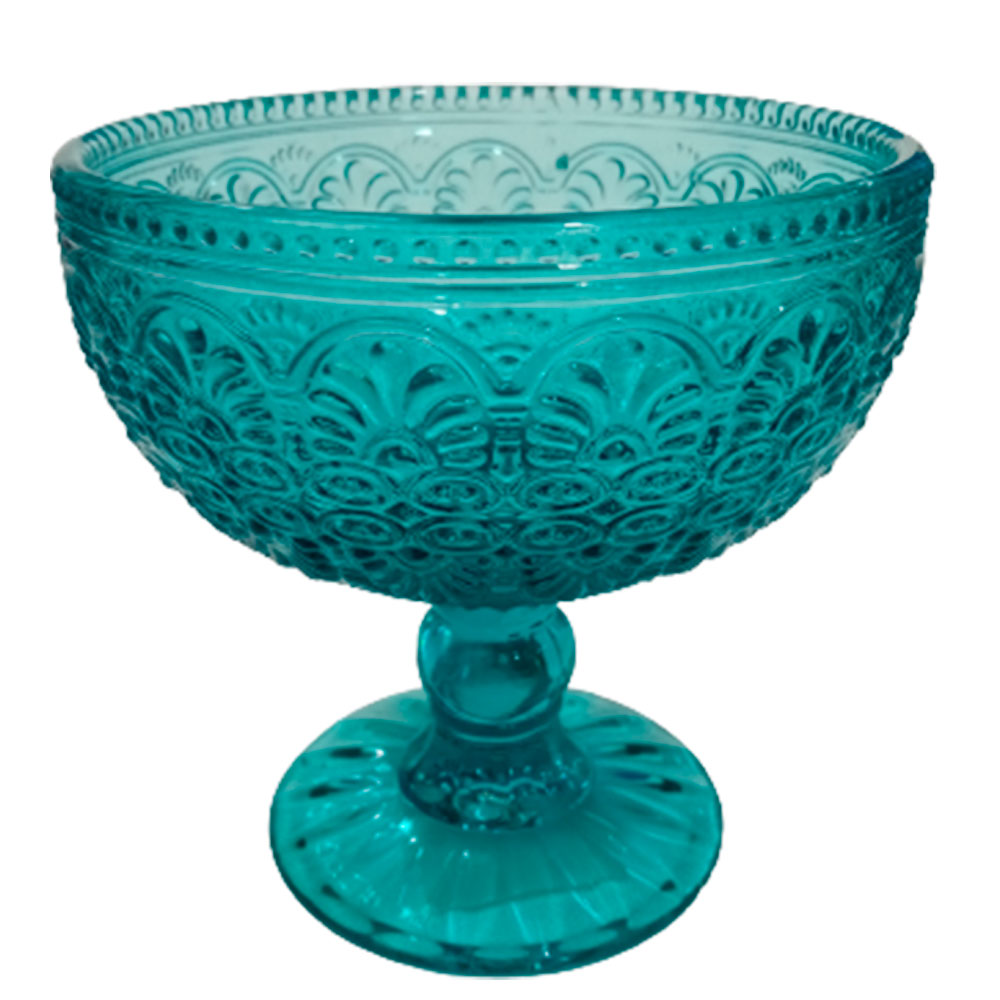 Copa de cristal azul - Galerías el Triunfo - 120072447092