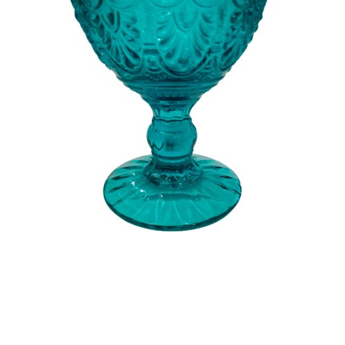 Copa de cristal azul