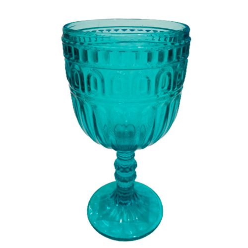 Copa de cristal azul