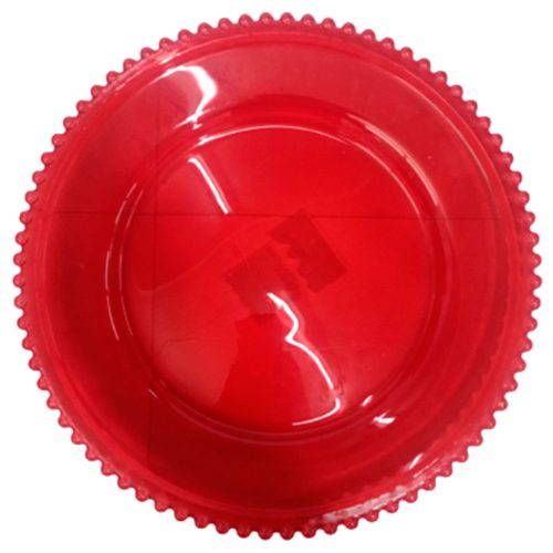 Plato de cristal transparente