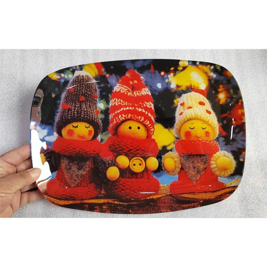 Plato de vidrio ovalado - Galerías el Triunfo - 124071887269