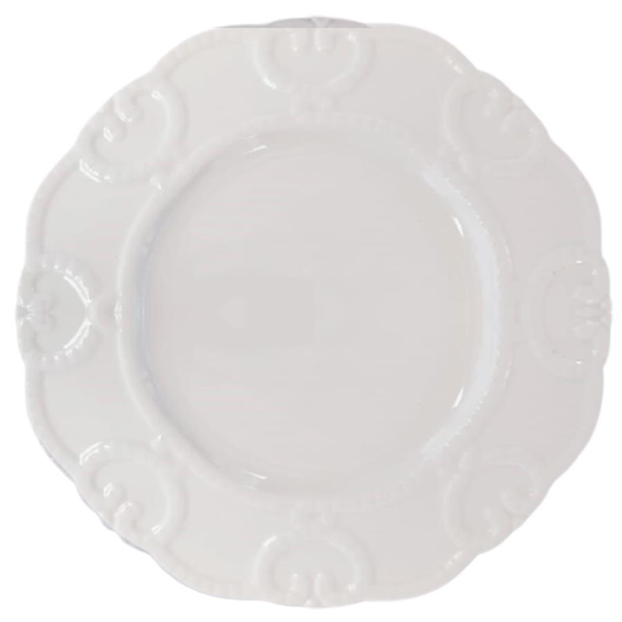 Plato de porcelana blanco - Galerías el Triunfo - 124072276080
