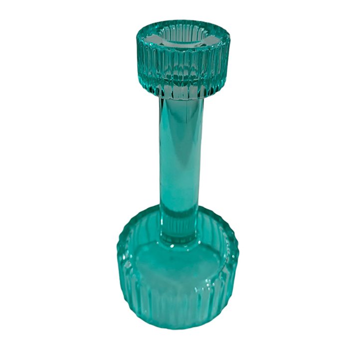Candelabro de cristal turquesa - Image 2