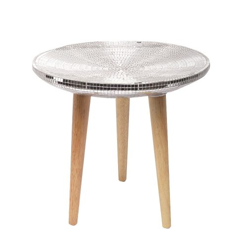 Mesa redonda de cristal