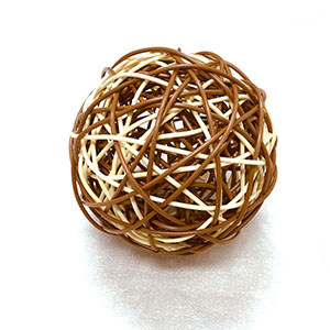 Esfera tejida de plastico