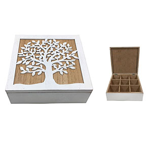 Caja de madera p/Té