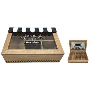 Caja de madera p/Té