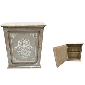 Caja de madera porta