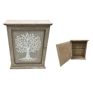 Caja de madera porta