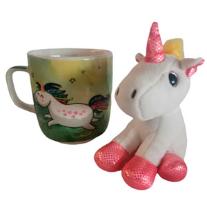 Taza de ceramica estampada