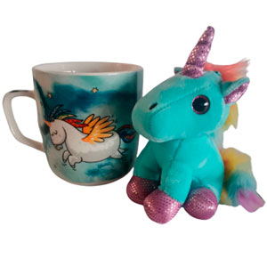 Taza de ceramica estampada