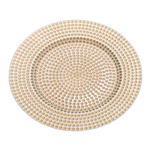 Plato de presentación blanco